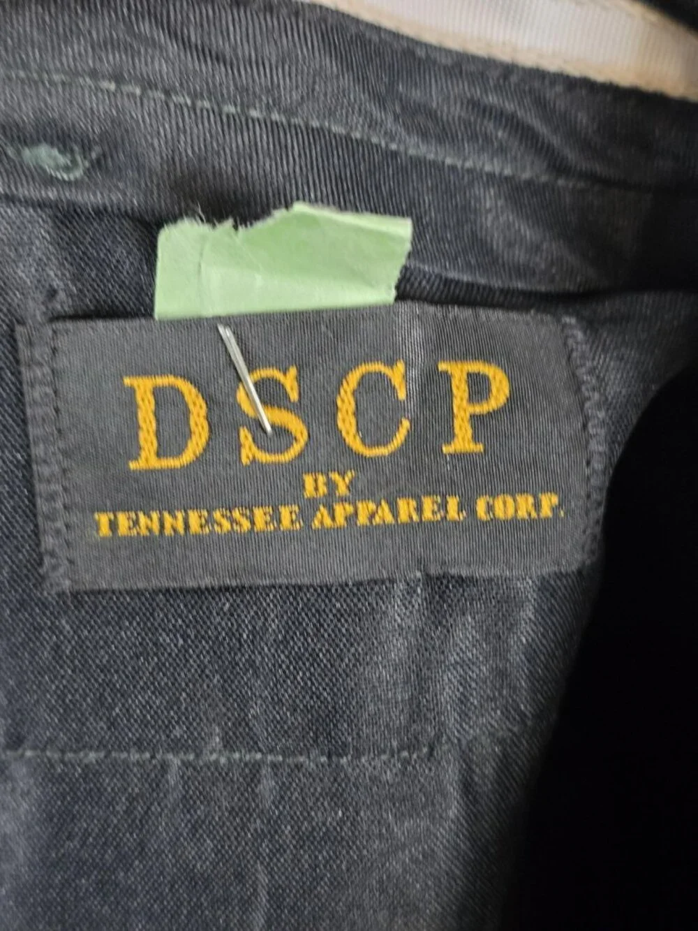 Vintage DSCP US Army Dress Pants Mens 33S Green Poly Wool Uniform Trousers 90s